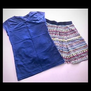Girls 2 Piece Set Eye Candy Tee & Tea Skirt, Great